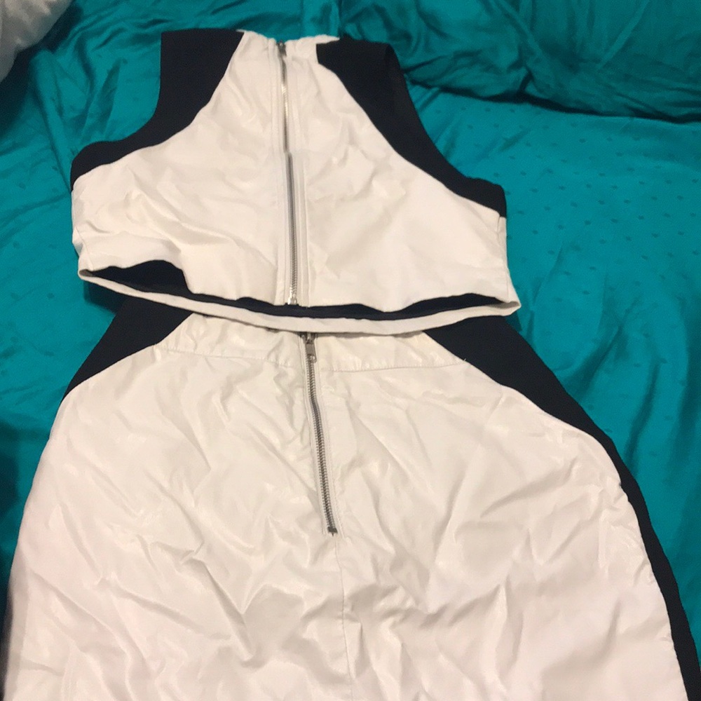 Pleather Two-Piece Outfit - Picture 6 of 6